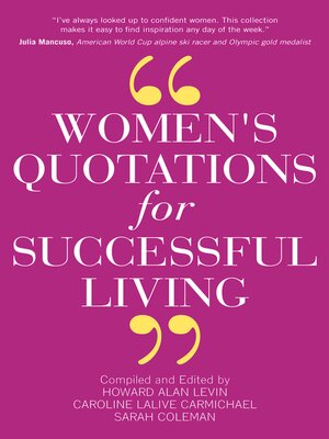 cover image of Women's Quotations for Successful Living